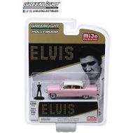 New Greenlight DIECAST Toys CAR Greenlight 1:64 Hollywood Elvis 1955 Cadillac Fleetwood Series 60 Pink Cadillac with Elvis Figure 51210