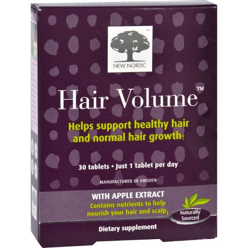  New Nordic Hair Volume, 30 Count (Pack of 3)