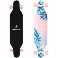 New Olym Longboard Skateboard, 41 Inch 8 Layer Canadian Maple Drop Through Longboards for Youths Beginners.