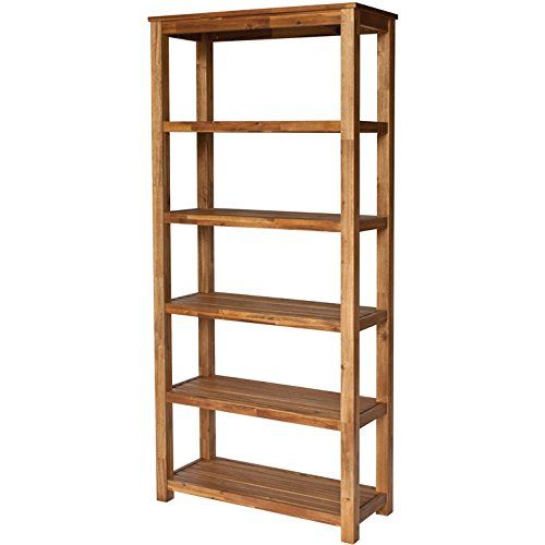  New Pacific Direct 802275-118 Tiburon Book Shelf Furniture, Amber