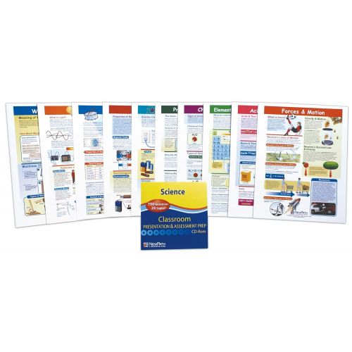  New Path Learning NewPath Learning 10 Piece Mastering Middle School Physical Science Visual Learning Guides Set, Grade 5-9