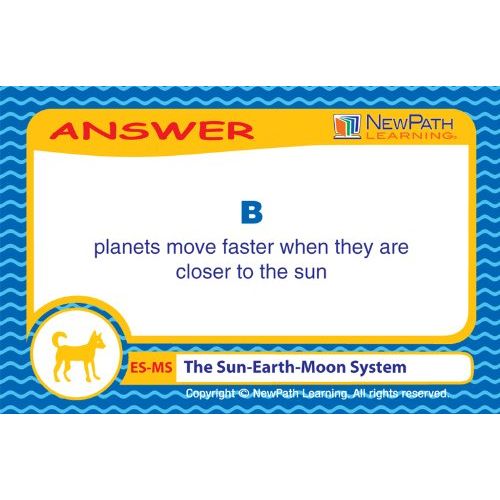  New Path Learning NewPath Learning Middle School Earth Science Study Card, Grade 5-9