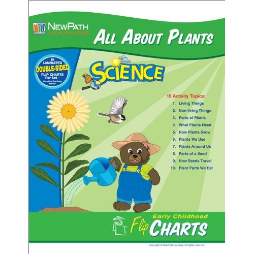  New Path Learning NewPath Learning All About Plants Curriculum Mastery Flip Chart Set, Early Childhood