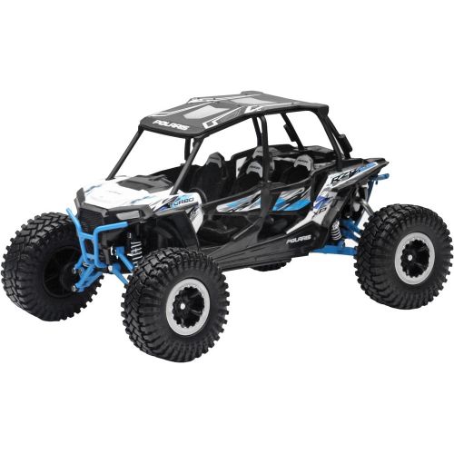  New Ray Toys Polaris RZR 4 Turbo XP 1:18 Rock Crawler White Lightning 57976A