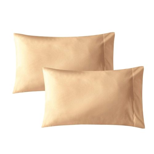  New Sega Home Indulgence Solid Microfiber Sheet Set, Twin, Taupe