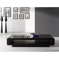 New Spec Inc New Spec 420003 Coffee Table Black Ash Oak