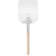 New Star Foodservice 50219 Aluminum Pizza Peel, Wooden Handle, 9 x 11 inch Blade, 26 inch overall