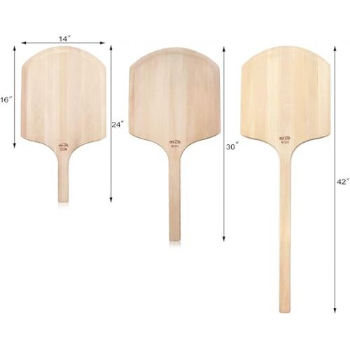  New Star Foodservice 50295 Restaurant-Grade Wooden Pizza Peel, 16