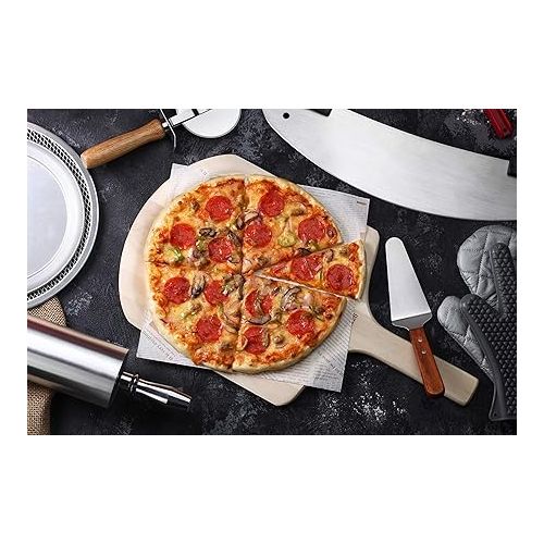  New Star Foodservice 50370 Restaurant-Grade Wooden Pizza Peel, 19