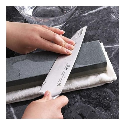  New Star Foodservice 36503 Combination Sharpening Stone Knife Sharpener, 12