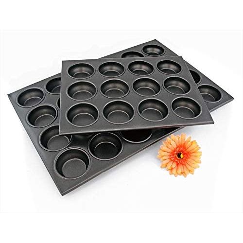  [아마존베스트]New Star Foodservice 37937 Commercial Grade Aluminum Non-Stick 24-Cup Muffin Pan