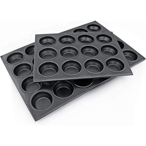  [아마존베스트]New Star Foodservice 37937 Commercial Grade Aluminum Non-Stick 24-Cup Muffin Pan