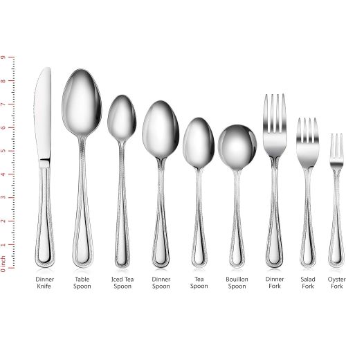  [아마존베스트]New Star Foodservice 58680 Stainless Steel Rose Pattern Oyster Fork, 5.8-Inch, Set of 12…