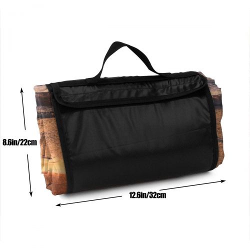  New Wanli Picnic Blanket Ocean During Sunset Sandproof and Waterproof Picnic Mat Folding Portable Tote Camping Mat for Beach Camping Hiking Grass Travelling 57 * 59in