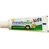 New World Imports KFFTP85B Freshmint Kids Fluoride Free Toothpaste, Bubblegum Flavor, 0.85 oz. (Pack of 144)