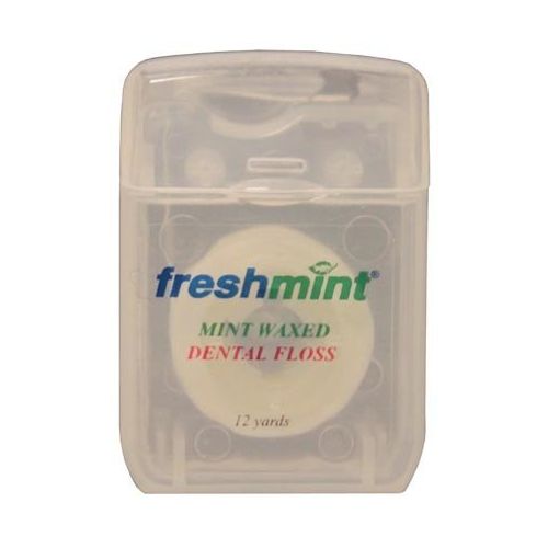  New World Imports DF12 Dental Floss, Mint, Waxed, 12 Yard (Pack of 144)