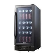 NewAir ABR-960B Compact 96 Can Built In Beverage Cooler, Black Stainless Steel by Newair Appliances