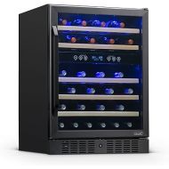NewAir Wine Fridge | 46 Bottle Capacity Wine Cooler | 24