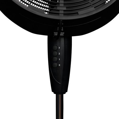  NewAir Outdoor Misting Fan Oscillating Pedestal Fan with Three Gentle Mist Nozzles, AF-520B, Black