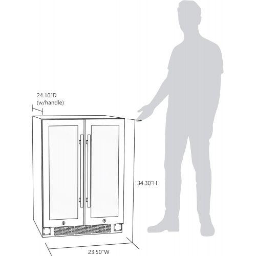 [아마존베스트]NewAir NWB080SS00 Wine Refrigerator, Stainless Steel, 58 Can