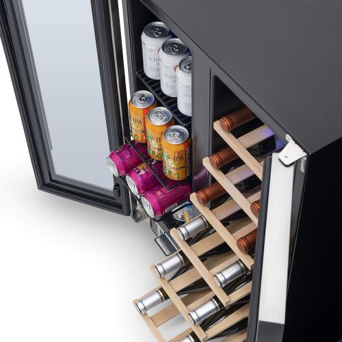  [아마존베스트]NewAir NWB080SS00 Wine Refrigerator, Stainless Steel, 58 Can