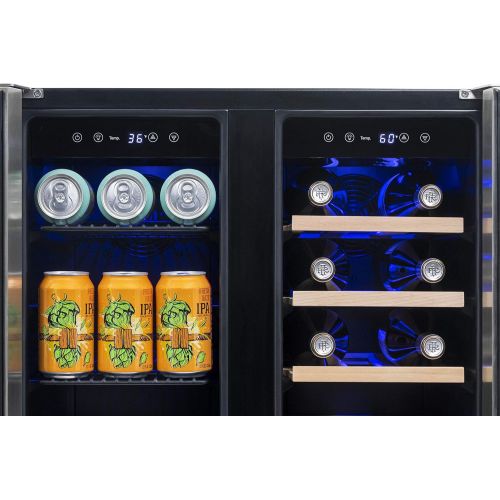  [아마존베스트]NewAir NWB080SS00 Wine Refrigerator, Stainless Steel, 58 Can