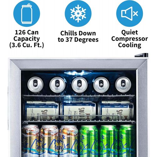  NewAir AB-1200 Beverage Cooler, Stainless Steel