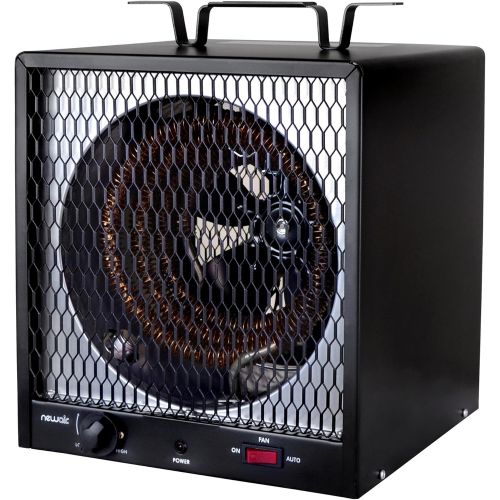  NewAir Portable Garage Heater, Electric Infared Fast Heat for up to 800 sq ft, 240V 30 amp 5600 Watt, G56, Black, Hardwired