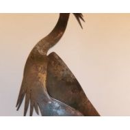 NewCuttingEdge Blue Heron Metal Yard Art Garden Outdoor Patio Sculpture