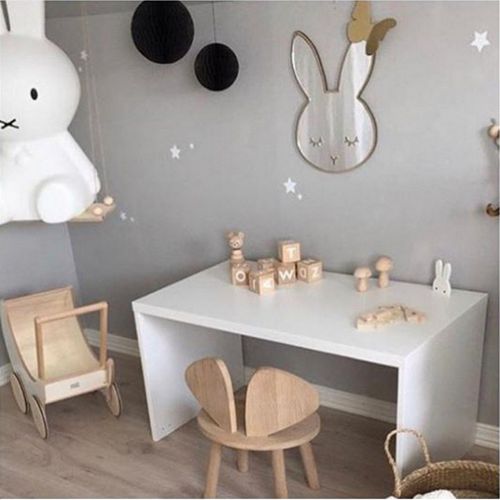  NewEmergingstyle newEmergingstyle Wall Decor for Baby Room Kids Bedroom Mirror Decoration Bunny Cloud Wall Mirrors (Rabbit,with Butterfly Gift)