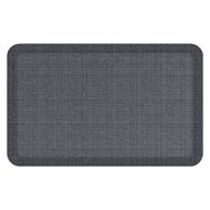 NewLife by GelPro Anti-Fatigue Designer Comfort Kitchen Floor Mat, 20x32”, Tweed Nickel Grey Stain Resistant Surface with 3/4” Thick Ergo-foam Core for Health and Wellness