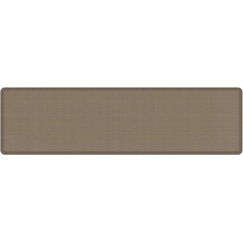  NewLife by GelPro Anti-Fatigue Designer Comfort Kitchen Floor Mat, 30x108”, Grasscloth Pecan Stain Resistant Surface with 3/4” Thick Ergo-foam Core for Health and Wellness