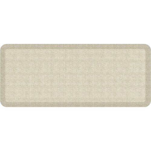 NewLife by GelPro Anti-Fatigue Designer Comfort Kitchen Floor Mat, 20x48, Tweed Antique White Stain Resistant Surface with 3/4” Thick Ergo-foam Core for Health and Wellness