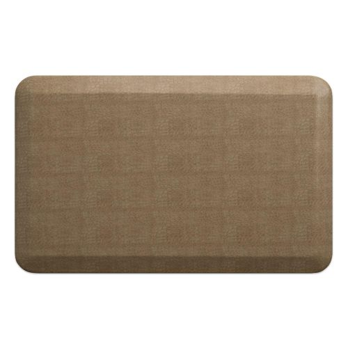  NewLife by GelPro Anti-Fatigue Designer Comfort Kitchen Floor Mat, 20x32”, Pebble Wheat Stain Resistant Surface with 3/4” Thick Ergo-foam Core for Health and Wellness