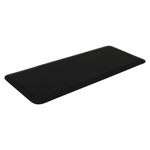  NewLife by GelPro Anti-Fatigue Designer Comfort Kitchen Floor Mat, 20x48”, Leather Grain Jet Stain Resistant Surface with 3/4” Thick Ergo-foam Core for Health and Wellness