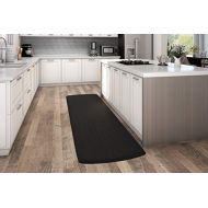 NewLife by GelPro Anti-Fatigue Designer Comfort Kitchen Floor Mat, 30x108”, Sisal Black Stain Resistant Surface with 3/4” Thick Ergo-foam Core for Health and Wellness