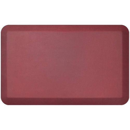  NewLife by GelPro NewLife By GelPro Anti-Fatigue Kitchen Floor Mat Stain Resistant Surface with 3/4 Thick Ergo-foam Core for Health and Wellness, 20 x 32, Leather Grain Cranberry