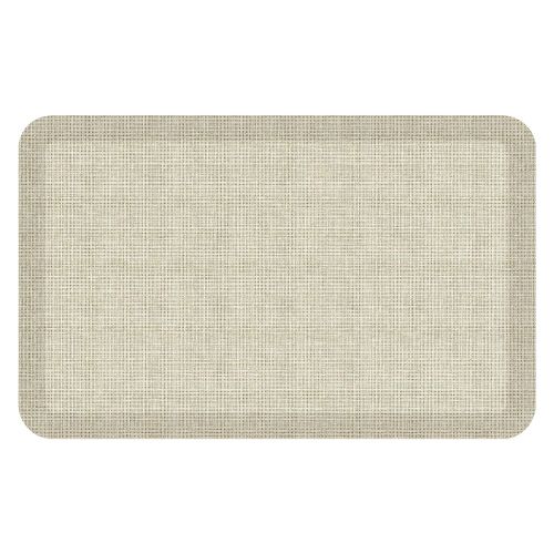  NewLife by GelPro Anti-Fatigue Designer Comfort Kitchen Floor Mat, 20x32”, Tweed Antique White Stain Resistant Surface with 3/4” Thick Ergo-foam Core for Health and Wellness