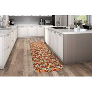 NewLife by GelPro Anti-Fatigue Designer Comfort Kitchen Floor Mat, 30x108”, Origami Sweet Berry Stain Resistant Surface with 3/4” Thick Ergo-foam Core for Health and Wellness