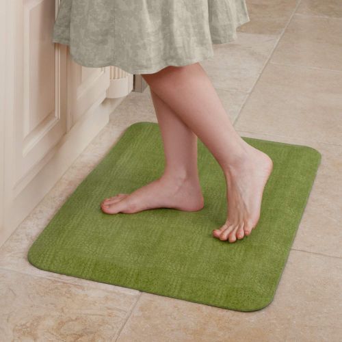  NewLife by GelPro 106-11-2032-5 Anti-Fatigue Designer Comfort Kitchen Floor Mat Stain Resistant Surface with 3/4” Thick Ergo-foam Core for Health and Wellness, 20 x 32, Pebble Palm