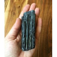 NewMoonBeginnings black tourmaline crystal - black tourmaline raw - black tourmaline point - raw black tourmaline - A grade black tourmaline cluster - protect