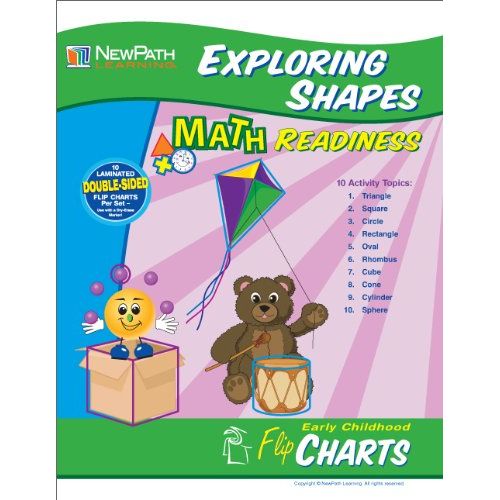  NewPath Learning Exploring Shapes Curriculum Mastery Flip Chart Set, Early Childhood