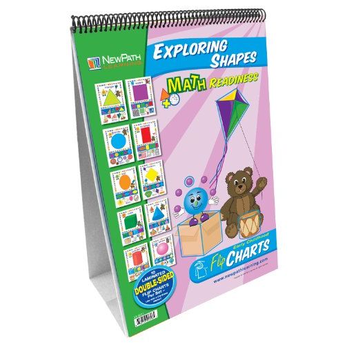  NewPath Learning Exploring Shapes Curriculum Mastery Flip Chart Set, Early Childhood