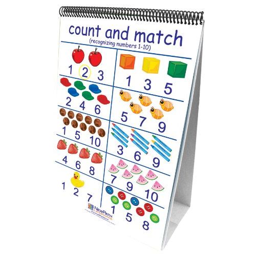  NewPath Learning Number Sense Curriculum Mastery Flip Chart Set, Early Childhood