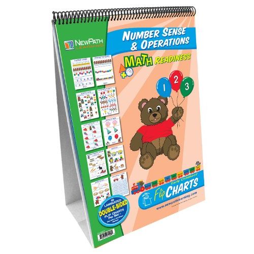  NewPath Learning Number Sense Curriculum Mastery Flip Chart Set, Early Childhood