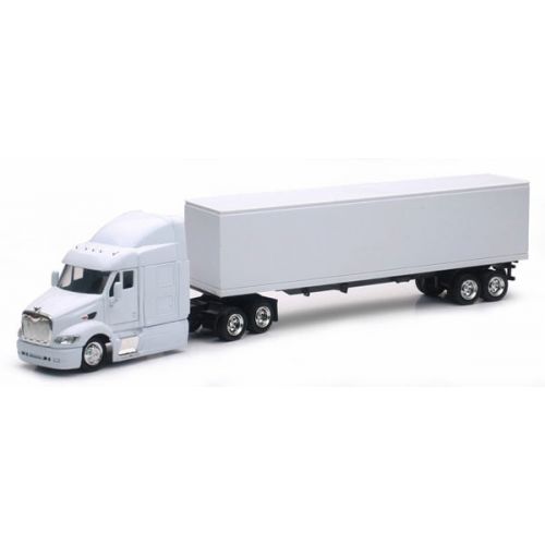  New-Ray NEWRAY 1:43 LONG HAUL TRUCKER - PETERBILT MODEL 387 (PLAIN WHITE) SS-15553D