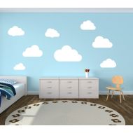 /NewYorkVinyl Cloud Wall Decals Clouds Nursery Wall Decal Set Of 8 Clouds Wall Decal - Childrens Room Decor Kids Room Teen Room Vinyl Wall Decal Clouds