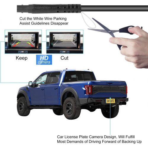  Newbee_EU_STORE Reversing Camera in Number Plate Light Parking Aid Vehicle Specific Camera Integrated in Number Plate Light for BMW 5 Series E39 E60 BMW 3 Series EE91 E92 E90 X5 E53 E70 X3 F25 (E8