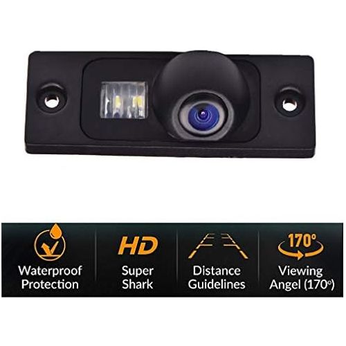  Newbee_EU_STORE Reversing Camera in License Plate Light Parking Aid Vehicle Specific Camera Integrated in Number Plate Light for VW Passat, Sagitar, Touran, Jetta, Caddy / California Transporter C