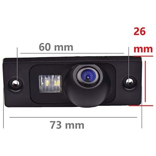  Newbee_EU_STORE Reversing Camera in License Plate Light Parking Aid Vehicle Specific Camera Integrated in Number Plate Light for VW Passat, Sagitar, Touran, Jetta, Caddy / California Transporter C